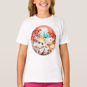 T-shirt Parti Manekineko Hanami
