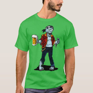 T-shirt Parti pirate zombie