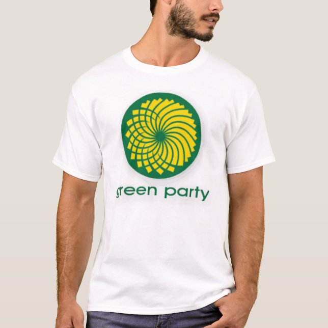 T-SHIRT PARTI VERT (Devant)