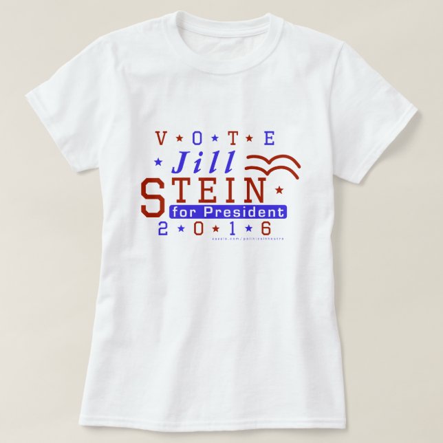 T-shirt Parti Vert 2016 de président élection de Jill (Design devant)