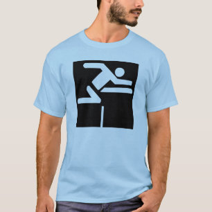 T-shirt Participant à une course d'obstacles (bloc)