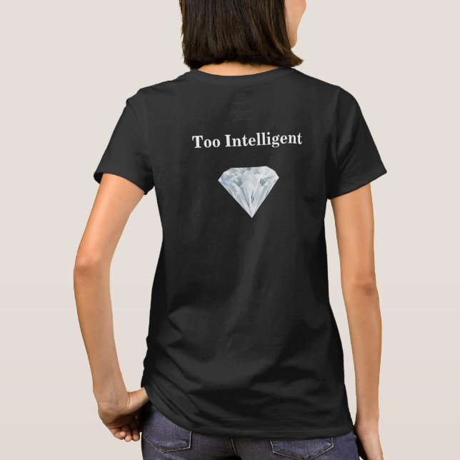 T-shirt Particulier moderne ciblé par le diamant (Dos)
