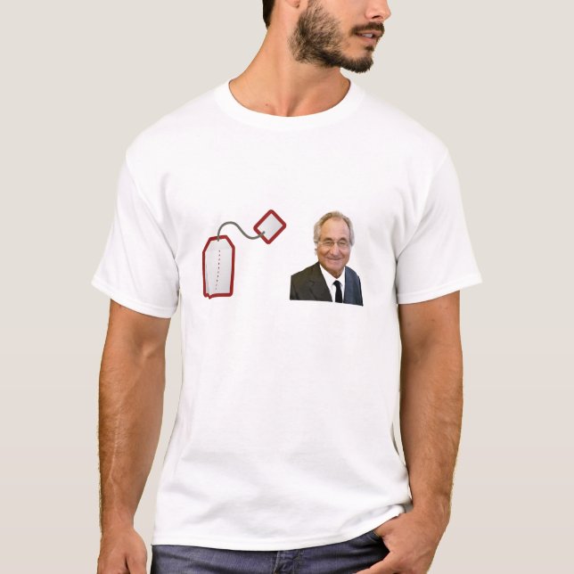 T-shirt Partie de Bernie Madoff de sachet à thé (Devant)