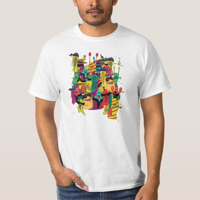 T-shirt partie de carnaval (Devant)