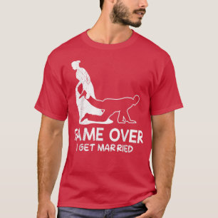 T-shirt Partie de garçon terminée mariage de la mariée et