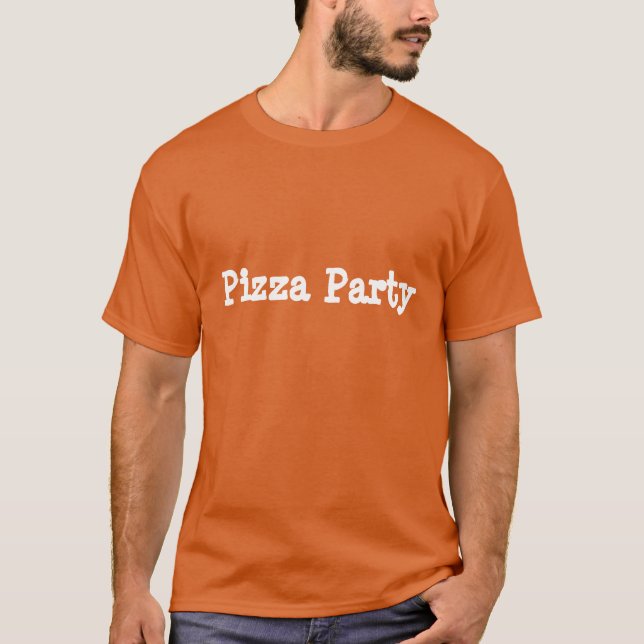 T-shirt Partie de pizza (Devant)