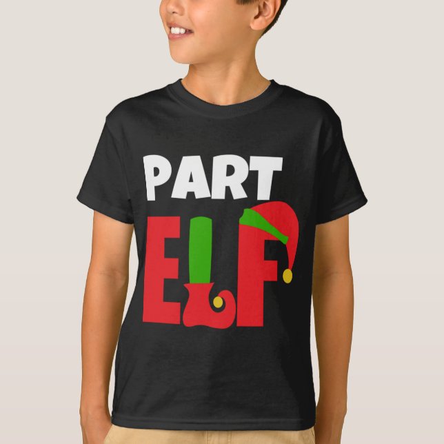 T-shirt Partie Elf Drôle cadeau de Noël (Devant)