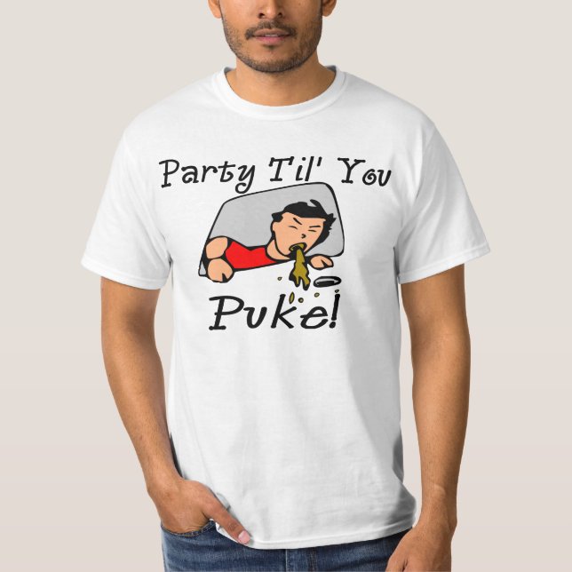 T-shirt Partie Til vous vomissez le tee - shirt (Devant)