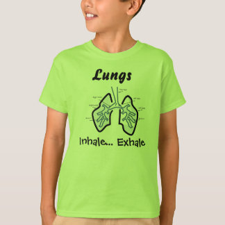 T-shirt Parties du corps -- Poumons humains