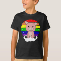 Parties scintillant arc-en-ciel de porc Kawaii Pig