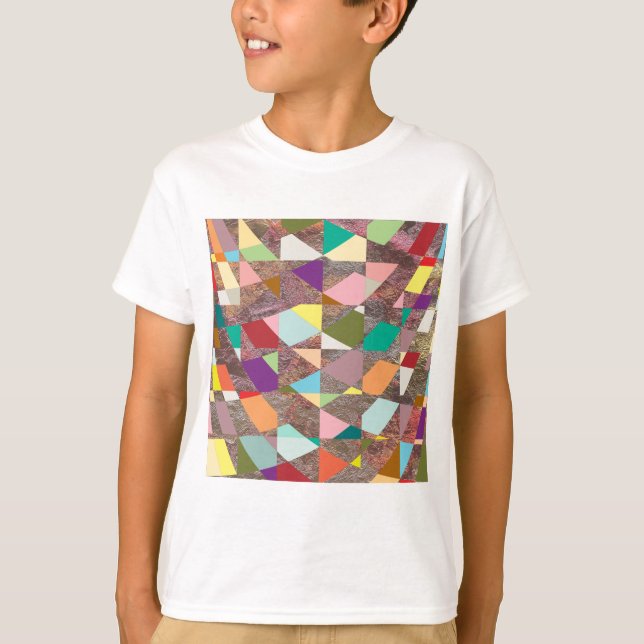 T-shirt Parties scintillant de couleurs Abstraites (Devant)