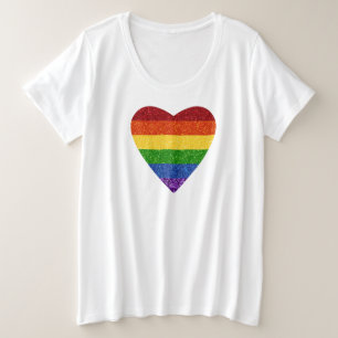 T-shirt Parties scintillant de drapeau de la fiert