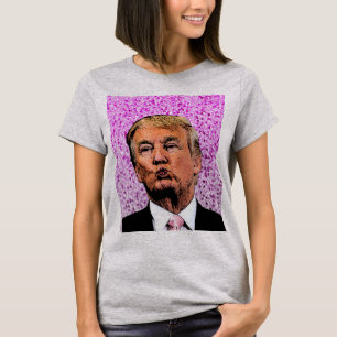 T-SHIRT PARTIES SCINTILLANT DONALD TRUMP ANNIVERSAIRE KISS