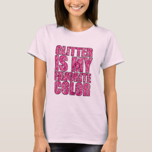 T-shirt  Parties scintillant Est Ma Couleur Favorite