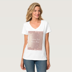 T-shirt Parties scintillant rose Gold Blush Drivers Votre