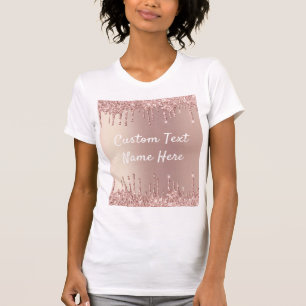 T-shirt Parties scintillant rose Gold Blush Drivers Votre 