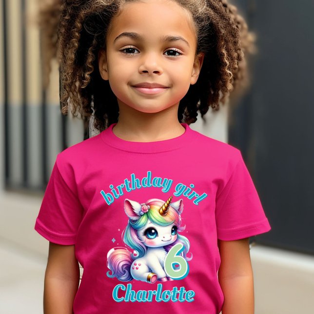T-Shirt Parties scintillant rose licorne étoile magique Fi (Créateur téléchargé)