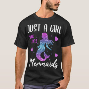 T-shirt Parties scintillant Sirène Femmes Filles Coeurs Ca