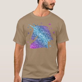 T-shirt Parties scintillant Unicorn Gift Girls Femmes Unic