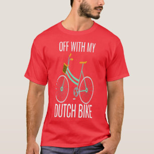 T-shirt Partir avec mon vélo néerlandais néerlandais