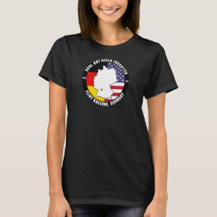 T-shirt Partis, mais jamais oublié Flint Kaserne Allemagne