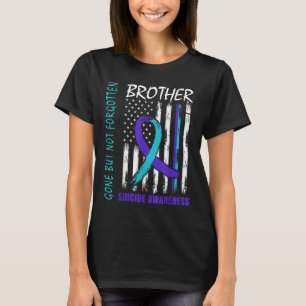 T-shirt Partis Mais Pas Oublié Frère Suicide Sensibilisati