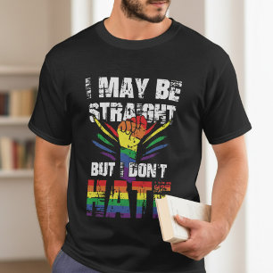 T-shirt Partisan Droit Rainbow Fierté Supporter