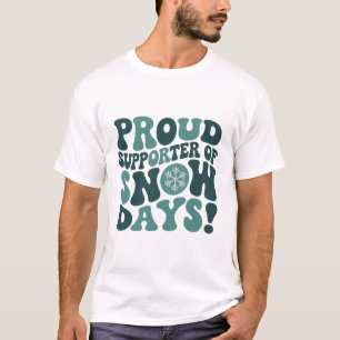 T-shirt Partisan Fier Des Journées De Neige Professeur Noë