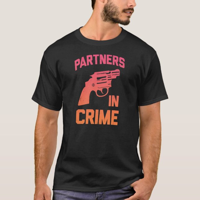 T-shirt Partners - dedans - le crime (Devant)