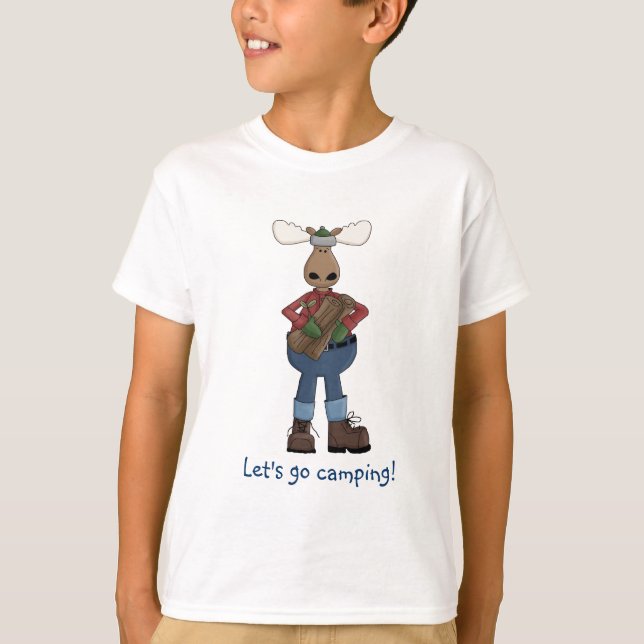 T-shirt Partons pièce en t de Camping-Enfants (Devant)