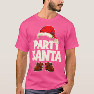 T-shirt Party Père Noël Funny Christmas Père Noël