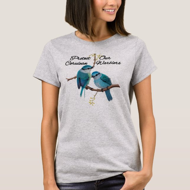 T-shirt Paruline de Cérulean (Devant)