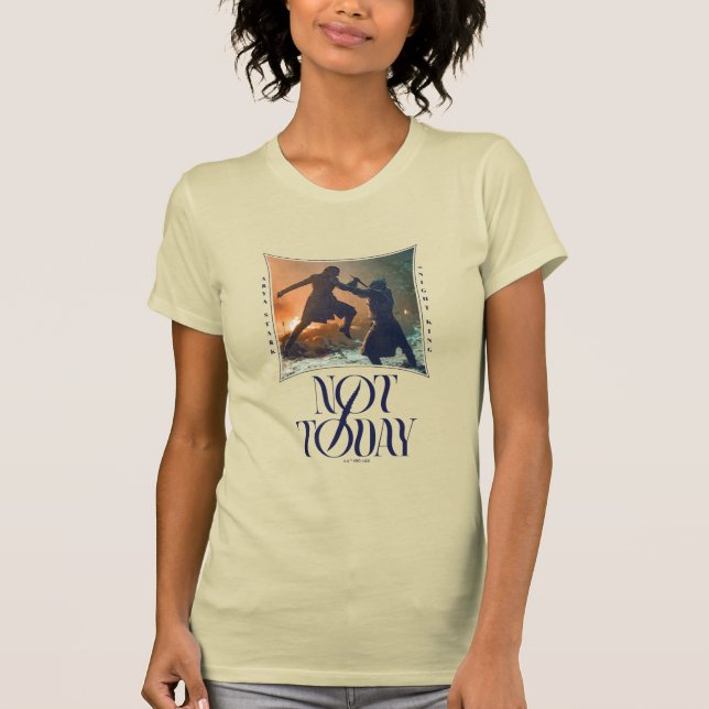 T-shirt "Pas Aujourd'Hui" Arya Stark Vs. Le Roi De Nuit (Devant)