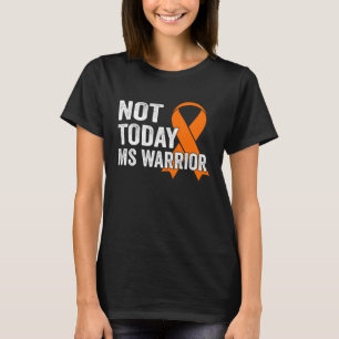 T-shirt Pas Aujourd'Hui Orange Ribbon MS Warriing Soutien