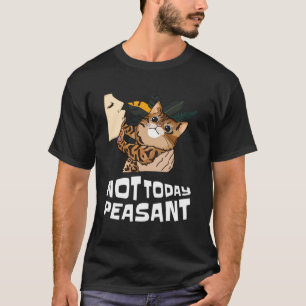 T-shirt Pas aujourd'hui paysan Chat Bengal Bohème