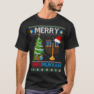 T-shirt Pas aujourd'hui Père Noël Hanoukka Chanukah Santa