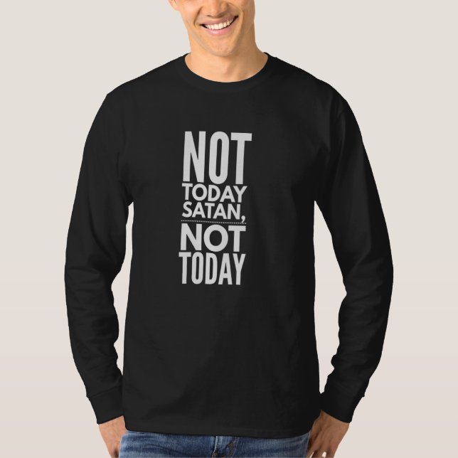 T-shirt Pas aujourd'hui Satan Pas aujourd'hui - Gay pride (Devant)