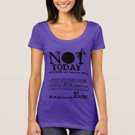 T-shirt PAS AUJOURD'HUI Slogan Statement Sweater