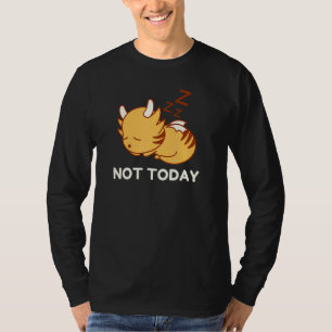 T-shirt Pas aujourd'hui Tigre Dragon Chat Paresseux Nouvea