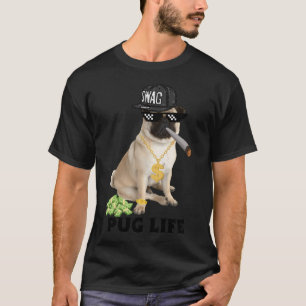 T-shirt Pas ce soir, je lave les cheveux de mon Pug (Blanc