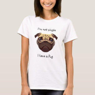 T-shirt Pas célibataire J'ai un Carlin