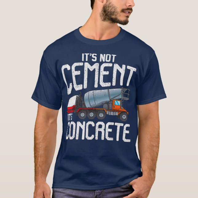 T-shirt Pas Cement Son Finisseur Béton I (Devant)