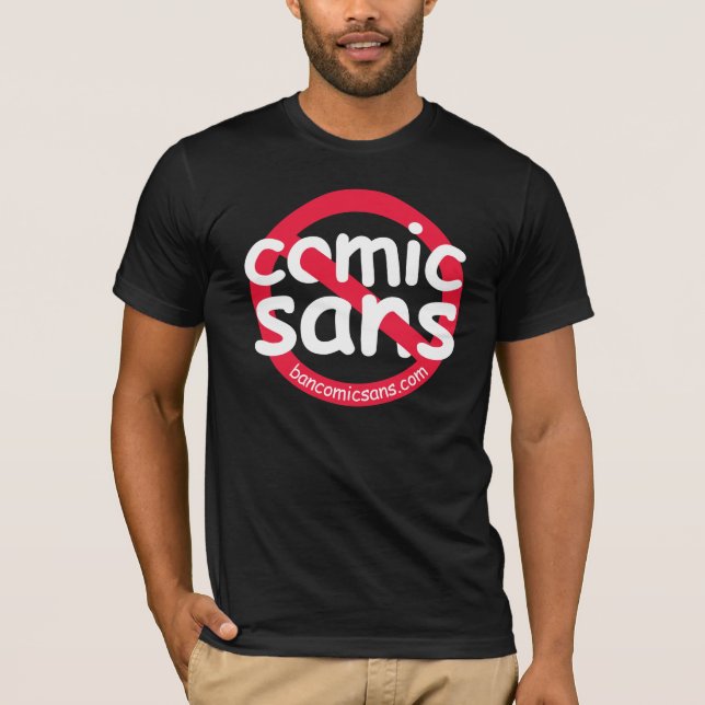 T-shirt Pas comique sans la chemise foncée (Devant)