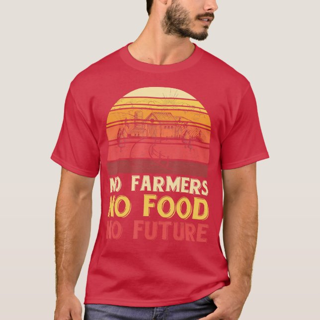 T-shirt Pas d'agriculteurs Pas de nourriture Pas d'agricul (Devant)