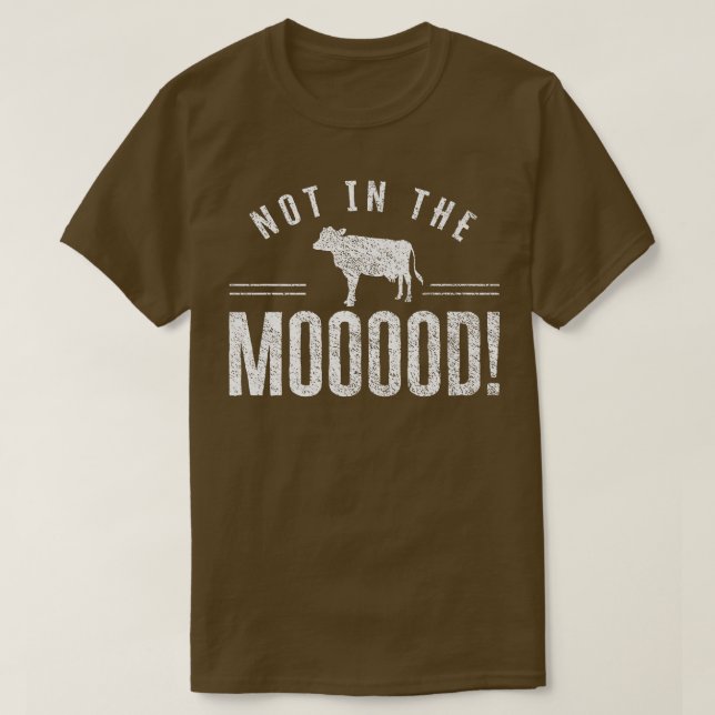 T-shirt Pas dans le cheptel agricole Mooood Vaches d'éleva (Design devant)