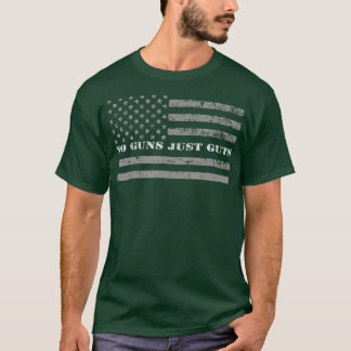 T-shirt Pas d'armes à feu Il suffit d'incliner le drapeau 