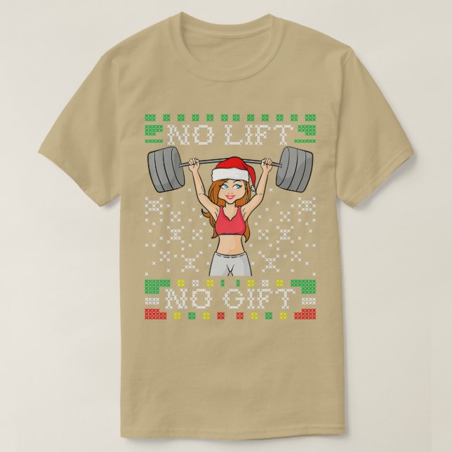 T-shirt Pas d'Ascenseur Pas De Cadeau Vilain Gymnase De No (Design devant)