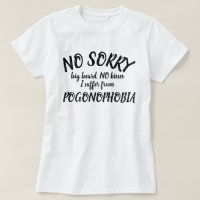 Pas de baisers grande barbe Pogonophoba chemise en