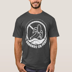 T-shirt Pas De Bananes À Bord Drôle Bateau Pontoon Cadea