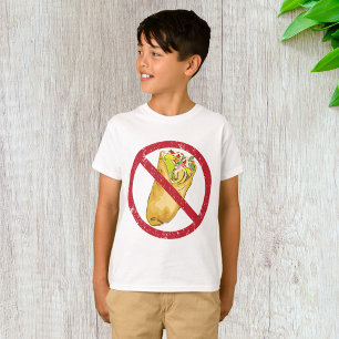 T-shirt Pas de burritos autorisés Signer Interdiction alim